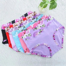 Load image into Gallery viewer, 5Pcs Print Panties Women's Underwear Cute Cotton Panties Plus Size Briefs Girl Ladies Lingeries Panty Sexy Underpants For Women
