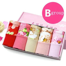 Load image into Gallery viewer, 5Pcs Print Panties Women's Underwear Cute Cotton Panties Plus Size Briefs Girl Ladies Lingeries Panty Sexy Underpants For Women