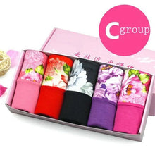 Load image into Gallery viewer, 5Pcs Print Panties Women's Underwear Cute Cotton Panties Plus Size Briefs Girl Ladies Lingeries Panty Sexy Underpants For Women