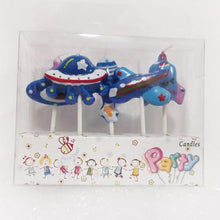 Load image into Gallery viewer, 5PCS/Set Airplane Candle Cartoon Aircraft Spacecraft Rocket Birthday Cake Candles Outer Space Party Favors Cute Space Ship Cake Decorations for Kids Perfect for Birthday Party Children Carnival Party And Cupcake Decorative Candle For Kids Party