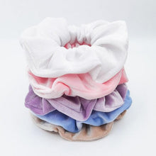 Load image into Gallery viewer, 5PCS/Set Velvet Scrunchies Elastic Rubber Hair Bands Women Girls Soft Solid Headbands Ponytail Holder Hair Rope Tie Accessories Ponytail Holder Accessories for Women And Girls