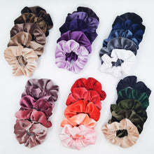 Load image into Gallery viewer, 5PCS/Set Velvet Scrunchies Elastic Rubber Hair Bands Women Girls Soft Solid Headbands Ponytail Holder Hair Rope Tie Accessories Ponytail Holder Accessories for Women And Girls