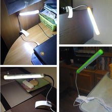 Load image into Gallery viewer, 5V USB Led Desk Lamp With Clip Flexible Table Lamp 13Leds For Bedside Book Reading Study Office Work Children Night Light Decorative Table Lamp Cute Study Lamps for Bedroom Décor