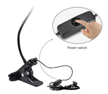 Load image into Gallery viewer, 5V USB power LED Desk lamp Flexible study Reading Book lights Eye Protect Table lamp With Clip For Home Decorative Table Lamp Cute Study Lamps for Bedroom Décor