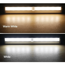 Load image into Gallery viewer, 6/10 LEDs PIR LED Motion Sensor Light Cupboard Wardrobe Bed Lamp LED Under Cabinet Night Light For Closet Stairs Kitchen