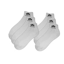 Load image into Gallery viewer, PBG Active Men's Pure Athlete Socks, Ankle Boot Length, Cotton-Rich, Black/White (6 Pair)