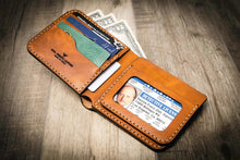 Load image into Gallery viewer, Badge Bifold Wallet - Chestnut Brown