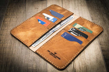 Load image into Gallery viewer, The Houstonian Long Wallet - Saddle Tan
