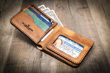 Load image into Gallery viewer, Badge Bifold Wallet - Saddle Tan