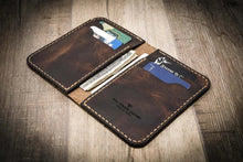 Load image into Gallery viewer, Western Vertical Wallet - Walnut Brown