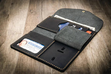 Load image into Gallery viewer, Badge Clutch Wallet - Black