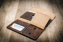 Load image into Gallery viewer, Badge Clutch Wallet - Walnut