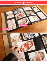 Load image into Gallery viewer, 600 Sheets 6-inch Photo Interstitial Photo Album Retro PU leather Foto Albums Scrapbook Photo Albums Birthday Gift Family Scrapbook Albums Family Anniversary Gift For Couple