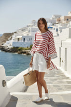 Load image into Gallery viewer, Women’s Striped Ramie Bamboo Two Piece Set