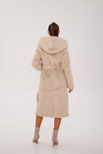 Load image into Gallery viewer, Faux Mink Effect Fur Hooded Coat