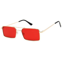 Load image into Gallery viewer, Luxury Famous Retro Modern Square Unisex Men and Women‘s Sunglasses With Alloy Metal Small Frame With Clear Double Bridge Men's Sunglasses