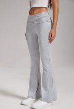Load image into Gallery viewer, 🔥 Women's Low-Waisted Folded Waist Flared Pants - Low-Rise Wide-Leg Trousers