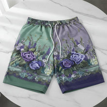 Load image into Gallery viewer, Women’s Retro Floral Print Casual Shorts
