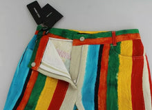 Load image into Gallery viewer, Dolce & Gabbana Multicolor Flared Riga Pittorica Pants