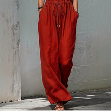 Load image into Gallery viewer, Women's Sleeveless Halter Neck Solid Color Long Jumpsuit