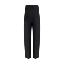 Load image into Gallery viewer, Khaite Black Viscose Casual Pants