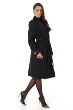 Load image into Gallery viewer, Lafayette Cashmere Blend Overcoat in Black