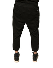 Load image into Gallery viewer, Dolce & Gabbana Black Wool Jogger Jogging Pants