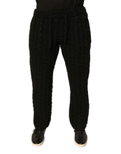 Load image into Gallery viewer, Dolce & Gabbana Black Wool Knitted Skinny Pants