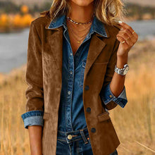 Load image into Gallery viewer, Plus Size Women's Solid Color Blazer Jacket
