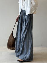 Load image into Gallery viewer, Striped Straight High Waist Wide Leg Pants