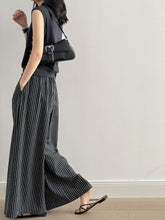 Load image into Gallery viewer, Striped Straight High Waist Wide Leg Pants