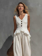 Load image into Gallery viewer, Women's Sleeveless Top & Wide-Leg Pants Two-Piece Set