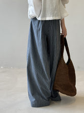 Load image into Gallery viewer, Striped Straight High Waist Wide Leg Pants