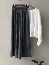 Load image into Gallery viewer, Striped Straight High Waist Wide Leg Pants