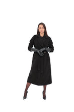 Load image into Gallery viewer, Justine Cashmere Blend Overcoat in Black, 100cm