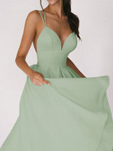 Load image into Gallery viewer, Sexy V-neck Suspender Dress Summer Fashion A-Line Long Dresses For Women