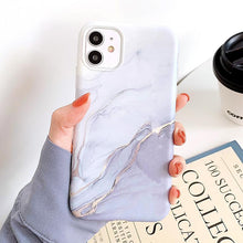 Load image into Gallery viewer, Marble Crack Matte Phone Cases For iphone 12 mini 11 Pro Max SE 2020 XS Max XR X 7 8 Plus Case Cover Silicone Soft TPU IMD Back SIlicon case for Phone