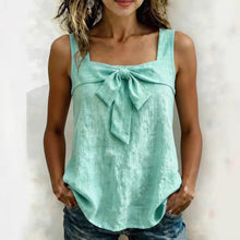 Load image into Gallery viewer, Women's Square-Neck Wide-Strap Sleeveless Tank Top