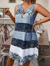 Load image into Gallery viewer, Plus Size Striped Tank Top & Skirt Set