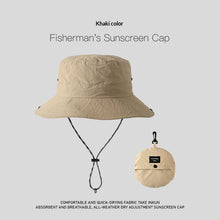 Load image into Gallery viewer, Wide-Brim UV Protection Nylon Sun Hat – Breathable Outdoor Hat for Women & Men