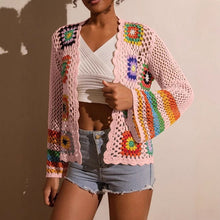 Load image into Gallery viewer, Hand-Crocheted Knitted Cardigan for Women