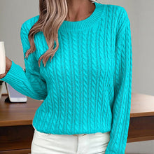 Load image into Gallery viewer, Women’s Textured Crew‑Neck Pullover Top