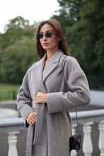 Load image into Gallery viewer, Classic Wool Blend Coat in Grey