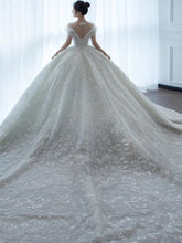 Load image into Gallery viewer, Off Shoulder French Main Wedding Dress