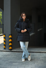 Load image into Gallery viewer, Double-hooded Insulated Bio-Down Coat