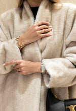 Load image into Gallery viewer, Sylvie Iconic Statement Fiber Coat in Ivory