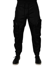 Load image into Gallery viewer, Dolce & Gabbana Black Nylon Cargo Jogger Men Sweatpants Pants