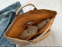 Load image into Gallery viewer, SC - ETA 2/24 - Pink and Beige Striped TOTE BAG