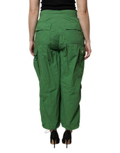 Load image into Gallery viewer, Dolce & Gabbana Green Cotton High Waist Cargo Pants