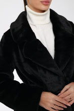 Load image into Gallery viewer, Faux Mink Effect Fur Coat